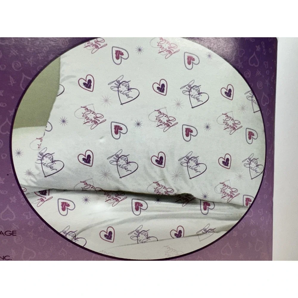 Justin Bieber Twin Bed Sheets Cotton Flannel Sheet Set 2013 White Hearts